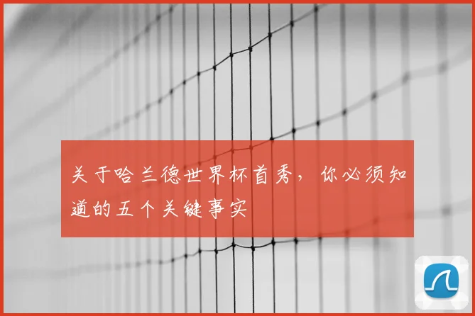 关于哈兰德世界杯首秀，你必须知道的五个关键事实